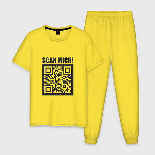 Мужская пижама Scan Mich / Желтый – фото 1
