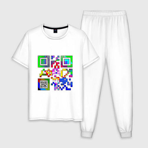 Мужская пижама Color QR / Белый – фото 1