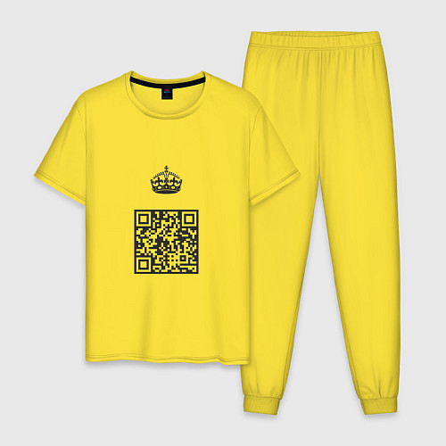 Мужская пижама QR King / Желтый – фото 1