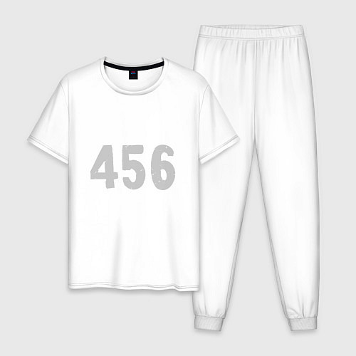 Мужская пижама 456 Игрок / Белый – фото 1