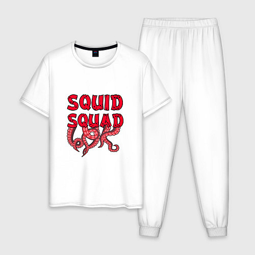 Мужская пижама Squid Squad / Белый – фото 1