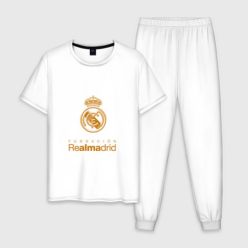 Мужская пижама Real Madrid Logo / Белый – фото 1