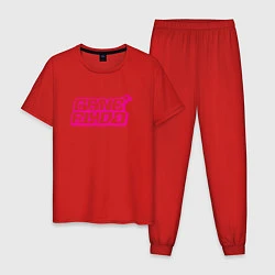 Пижама хлопковая мужская GONE Fludd DIGITAL FANTASY, цвет: красный