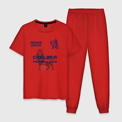 Пижама хлопковая мужская CHELSEA F C ЧЕЛСИ Ф К, цвет: красный