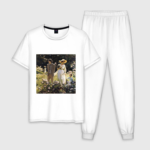 Мужская пижама Among the Laurel Blossoms / Белый – фото 1