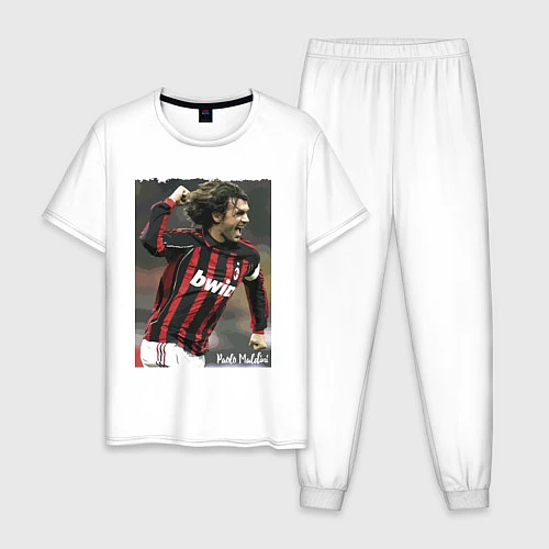 Мужская пижама Paolo Cesare Maldini - Milan / Белый – фото 1