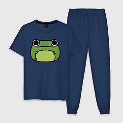 Пижама хлопковая мужская Frog Lucky, цвет: тёмно-синий