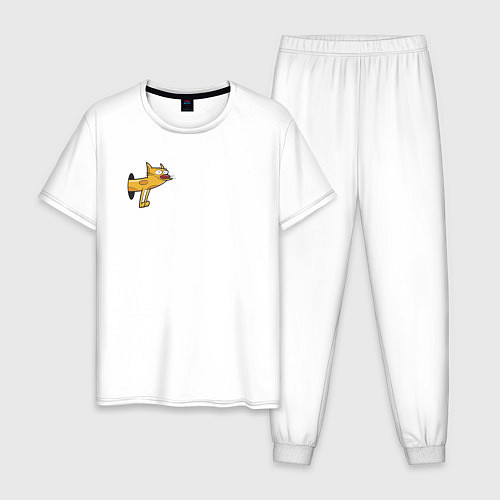 Мужская пижама Кот из Котопса / Белый – фото 1