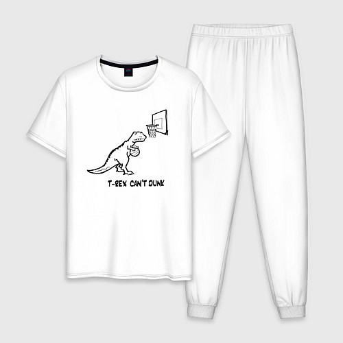 Мужская пижама T-REX CANT DUNK / Белый – фото 1