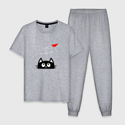 Мужская пижама Котик Самолётик