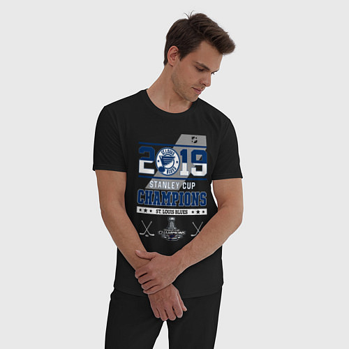 Мужская пижама St Louis Blues NHL Сент-Луис Блюз НХЛ / Черный – фото 3