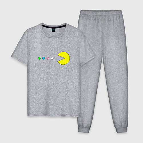 Мужская пижама Pac - man Для пары / Меланж – фото 1