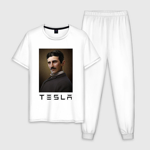Мужская пижама Тесла 2022 / Белый – фото 1