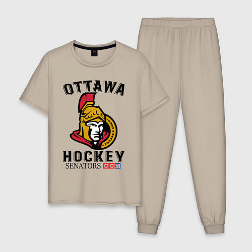 Мужская пижама OTTAWA SENATORS ОТТАВА СЕНАТОРЗ / Миндальный – фото 1