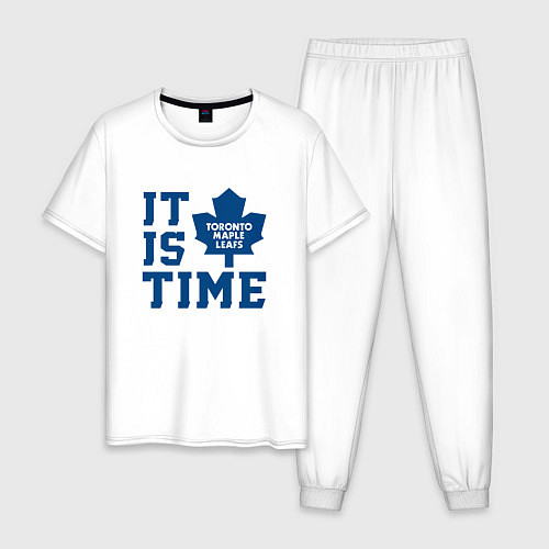 Мужская пижама It is Toronto Maple Leafs Time, Торонто Мейпл Лифс / Белый – фото 1