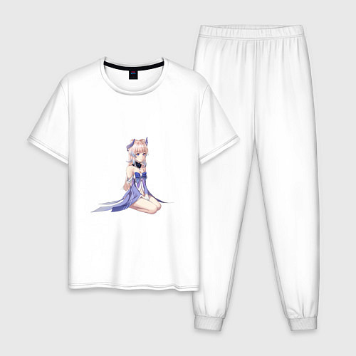 Мужская пижама Кокоми ждёт / Белый – фото 1