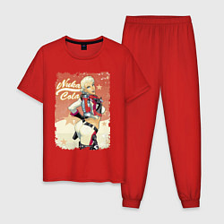 Пижама хлопковая мужская Fallout Nuka Cola Poster, цвет: красный