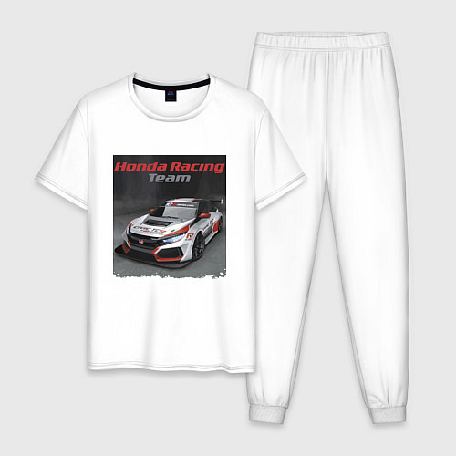 Мужская пижама Honda Motorsport Racing Team / Белый – фото 1