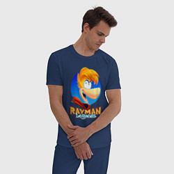 Пижама хлопковая мужская Веселый Rayman, цвет: тёмно-синий — фото 2
