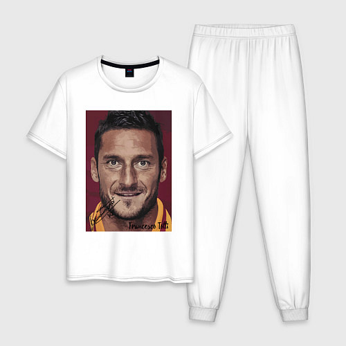Мужская пижама Francesco Totti Roma Italy / Белый – фото 1