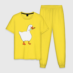 Мужская пижама ГУСЬ С НОЖОМ МЕМ