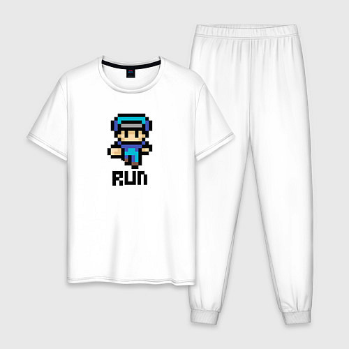 Мужская пижама Police officer Run / Белый – фото 1