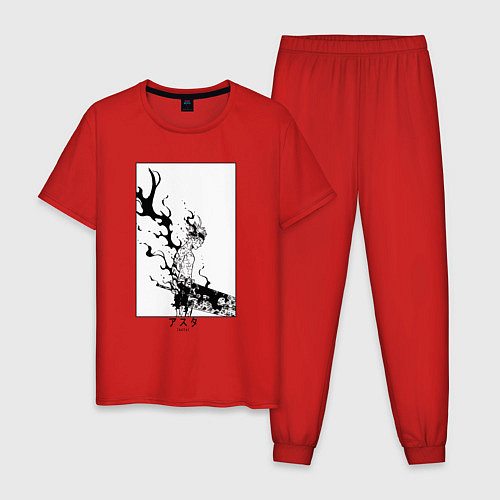 Мужская пижама Опасный Аста / Красный – фото 1