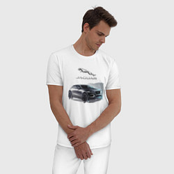 Пижама хлопковая мужская Jaguar Off road, цвет: белый — фото 2
