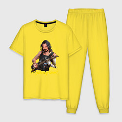 Мужская пижама Джонни Cyberpunk2077 Johnny с гитарой