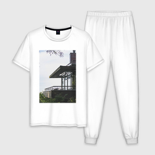 Мужская пижама Панорамный Дом / Белый – фото 1