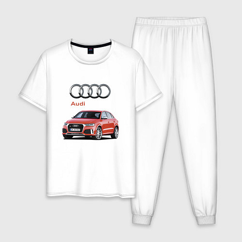 Мужская пижама Audi Germany Prestige / Белый – фото 1