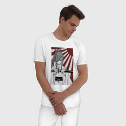Пижама хлопковая мужская Эрза Титания, цвет: белый — фото 2
