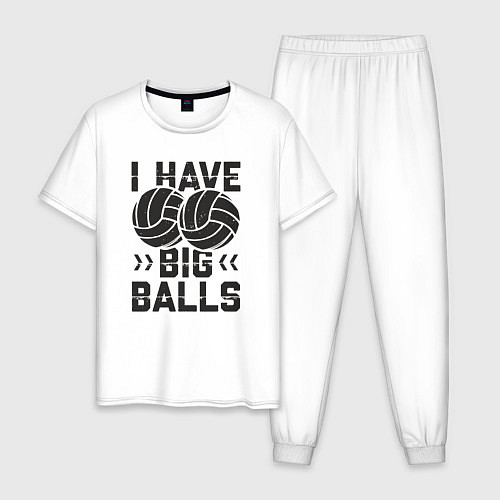 Мужская пижама Big Balls / Белый – фото 1