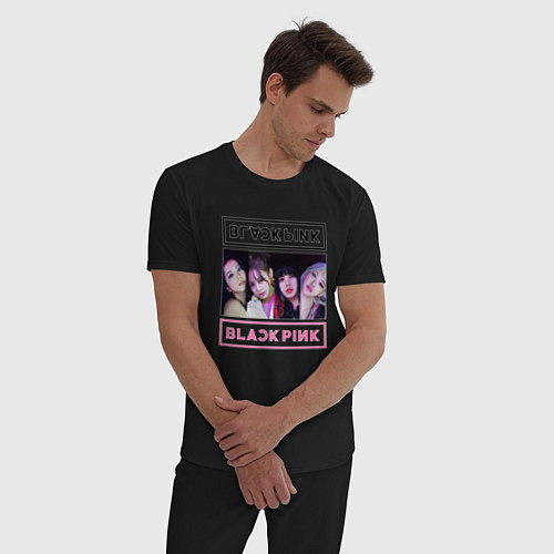 Мужская пижама BLACKPINK Lovesick Girls / Черный – фото 3