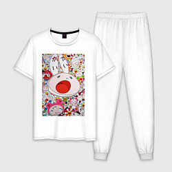 Пижама хлопковая мужская Еars ТМ, цвет: белый