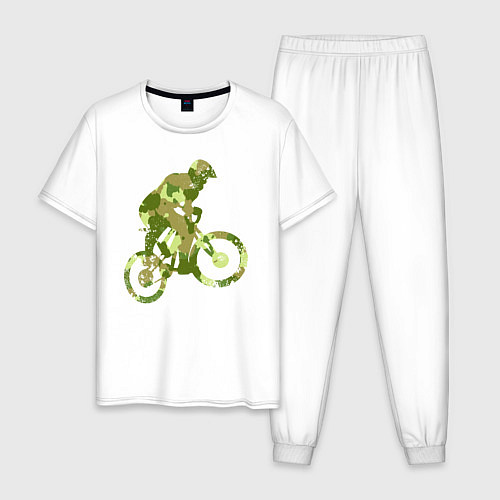 Мужская пижама BMX Camouflage Retro / Белый – фото 1