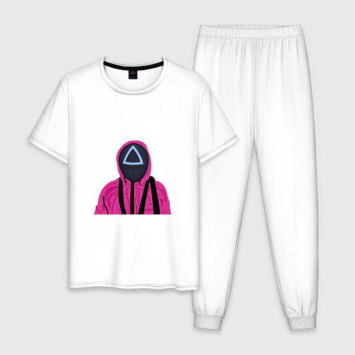 Мужская пижама Squid game розовый / Белый – фото 1