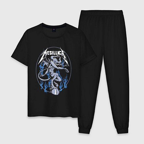 Мужская пижама Metallica Thrash metal Damn / Черный – фото 1