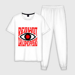 Пижама хлопковая мужская RHCP eye, цвет: белый
