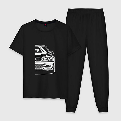 Мужская пижама BMW - Car / Черный – фото 1