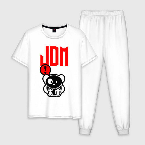 Мужская пижама JDM Panda Japan Bear / Белый – фото 1