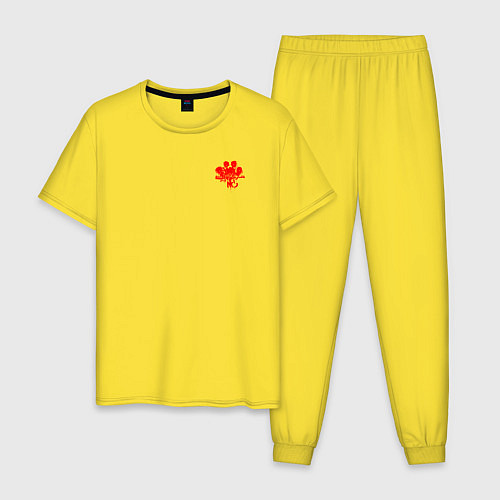 Мужская пижама Noize mc - кармашек / Желтый – фото 1