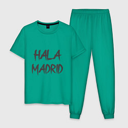 Пижама хлопковая мужская Hala - Madrid, цвет: зеленый
