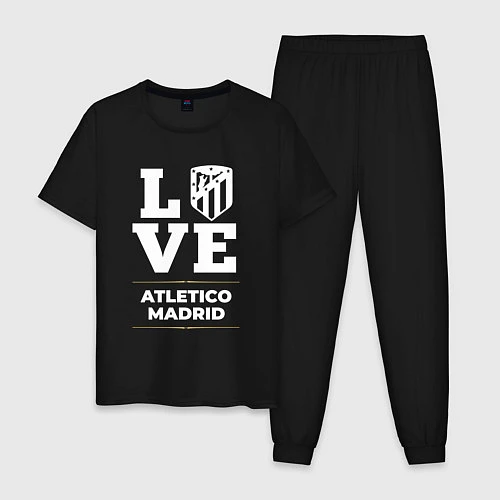 Мужская пижама Atletico Madrid Love Classic / Черный – фото 1