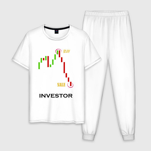 Мужская пижама Investor / Белый – фото 1