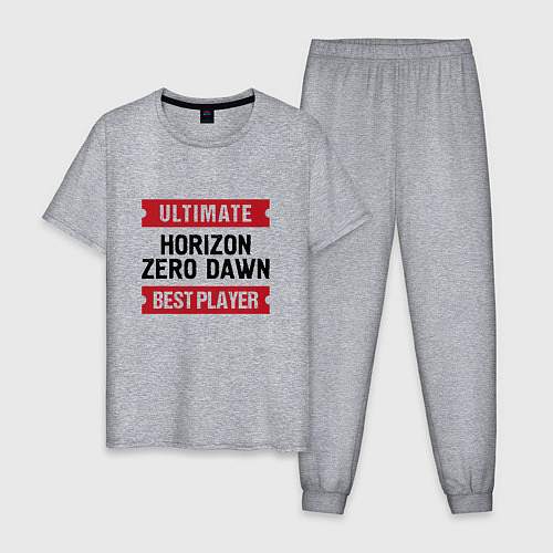 Мужская пижама Horizon Zero Dawn и таблички Ultimate и Best Playe / Меланж – фото 1