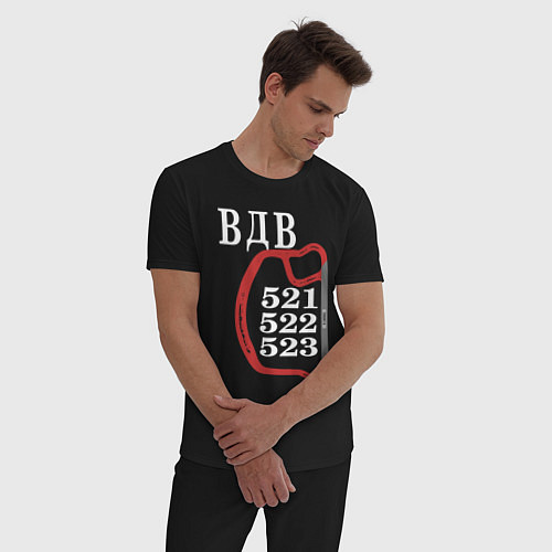 Мужская пижама ВДВ, кольцо парашюта / Черный – фото 3