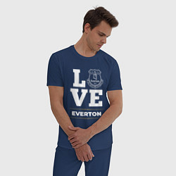 Пижама хлопковая мужская Everton Love Classic, цвет: тёмно-синий — фото 2