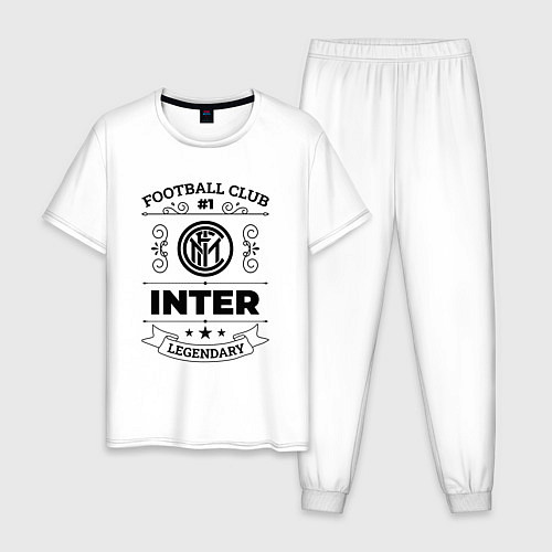Мужская пижама Inter: Football Club Number 1 Legendary / Белый – фото 1