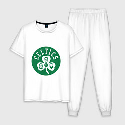 Пижама хлопковая мужская Team Celtics, цвет: белый